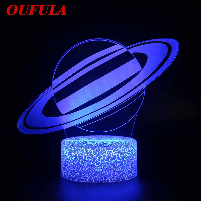 

Night LED Lights Novelty 3D lamp Cute Toy Gift 7 Color Abstract Artist Graphics Cartoon Atmosphere Lamp For Children Kids Room