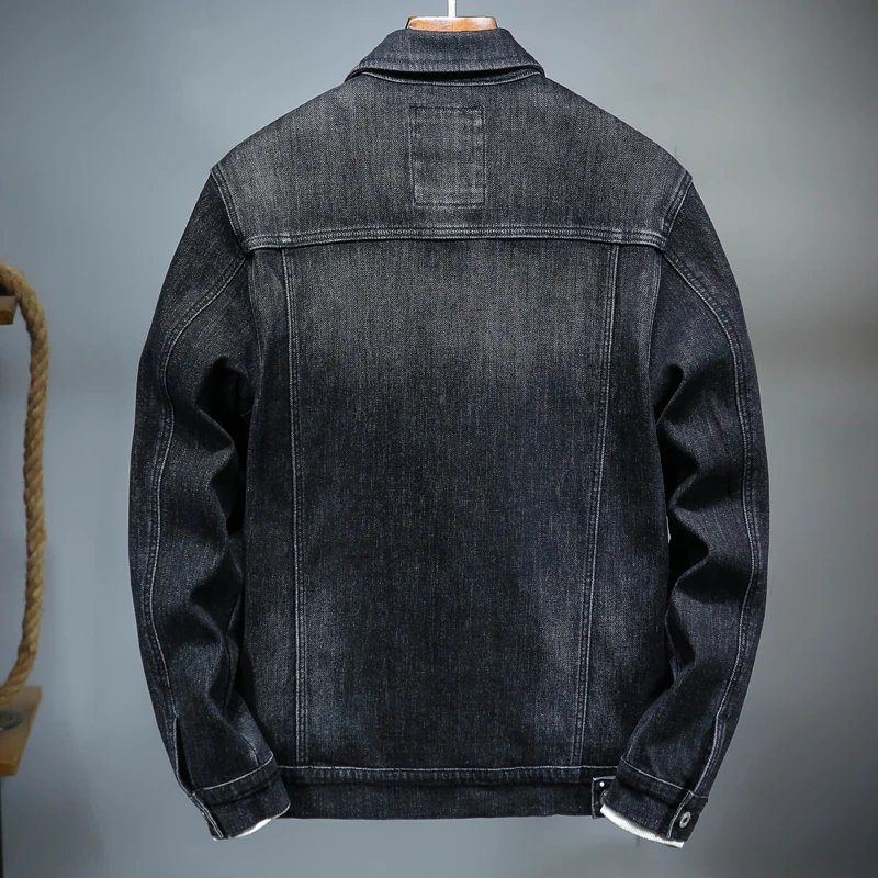 Giacca di Jeans foderata da uomo di moda cappotto invernale classico Sherpa  invernale o fodera coperta cappotto di Jeans nero| | - AliExpress