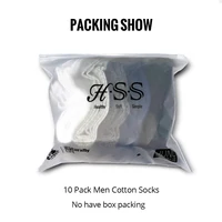 10 paires/lot chaussettes en coton pour hommes d'affaires nouveau Style chaussettes décontractées noires doux respirant été hiver chaussettes longues grande taille (7-14) 5