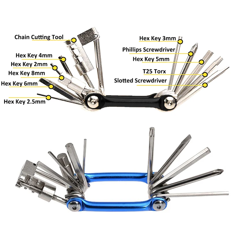 11 в 1 Многофункциональный набор инструментов для ремонта велосипеда Шестигранная круглая отвертка инструмент MTB горный велосипед инструмент для ремонта