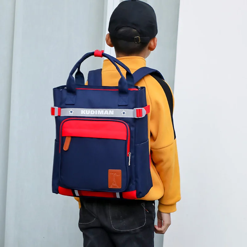 

Young STUDENT'S Makeup Missed Lessons Bag Carry Bag 1-3-6 Grade Children Shoulder School Bag Large Capacity bu xi dai