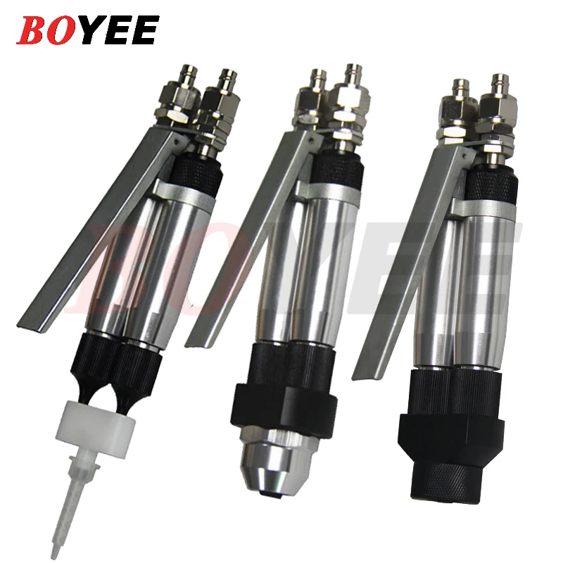 free shipping by 21a pneumatic uv glue dispensing valve epoxy resin precision thimble dispensing valve Free shipping BY-10AB hand control double liquid glue gun AB manual glue gun double liquid valve manual dispensing valve