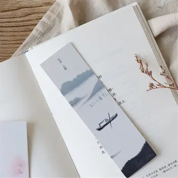 

30pcs New Book Markers Chinese Painting Paper Bookmarks for Book Cartoon Animals Index Cards Kids Gift School Reading Stationery