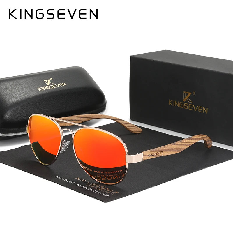 Kingseven zwart/grijs - Met UV400 en polarisatie filter Kingseven zwart/grijs - Met UV400 en polarisatie filter