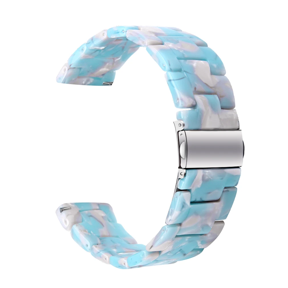 Enhanced 20mm Resin Smart Watch Strap - Versatile Replacement Wristband in Stylish Design