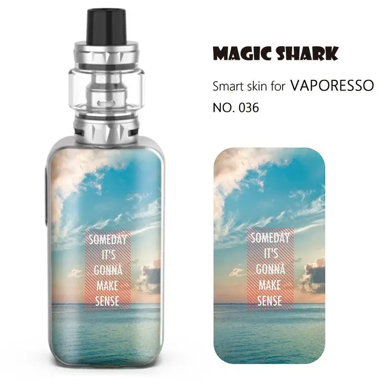 Magic Shark Fashion PVC 2.5D стерео английские слова натуральный водонепроницаемый чехол наклейка пленка для кожи Vaporesso роскошный S 028-037 - Цвет: 036