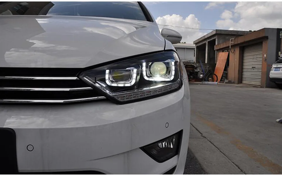 Фара для автомобиля VW Golf 7 Sportsvan- Golf7 головной светильник s противотуманный светильник s дневной ходовой светильник DRL H7 светодиодный биксеноновый аксессуар для лампочки