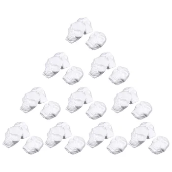 

30 pcs Foam Skulls White Polystyrene Halloween Party Styrofoam Balls Decoration Sculptures for Craft Painting