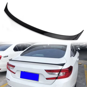 

Areyourshop New Painted Black Rear Tail Trunk Lip Spoiler Wing Trim For HONDA Accord 2018 Rear Trunk Spoiler Wing Car Parts