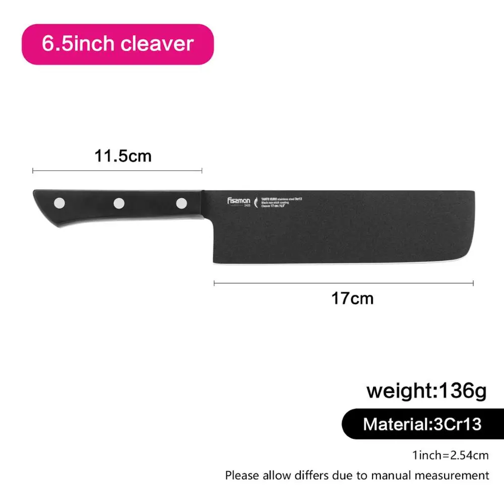 Fissman 6 5 дюймовый нож мясника серия Танто Японские Стальные 3Cr13 кухонные ножи с