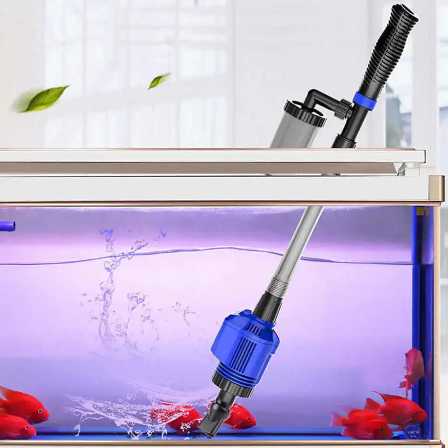 Автоматический аквариумный водяной насос для аквариума очиститель гравия