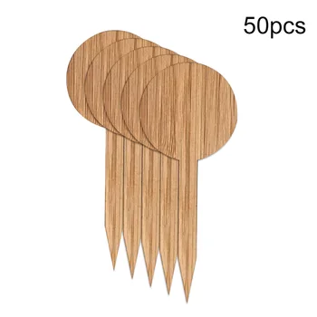 

50pcs Outdoor Garden Tags Classification Nursery Succulent Sign Flowers Tool Reusable Safe Bamboo For Pots Plant Label Bonsai