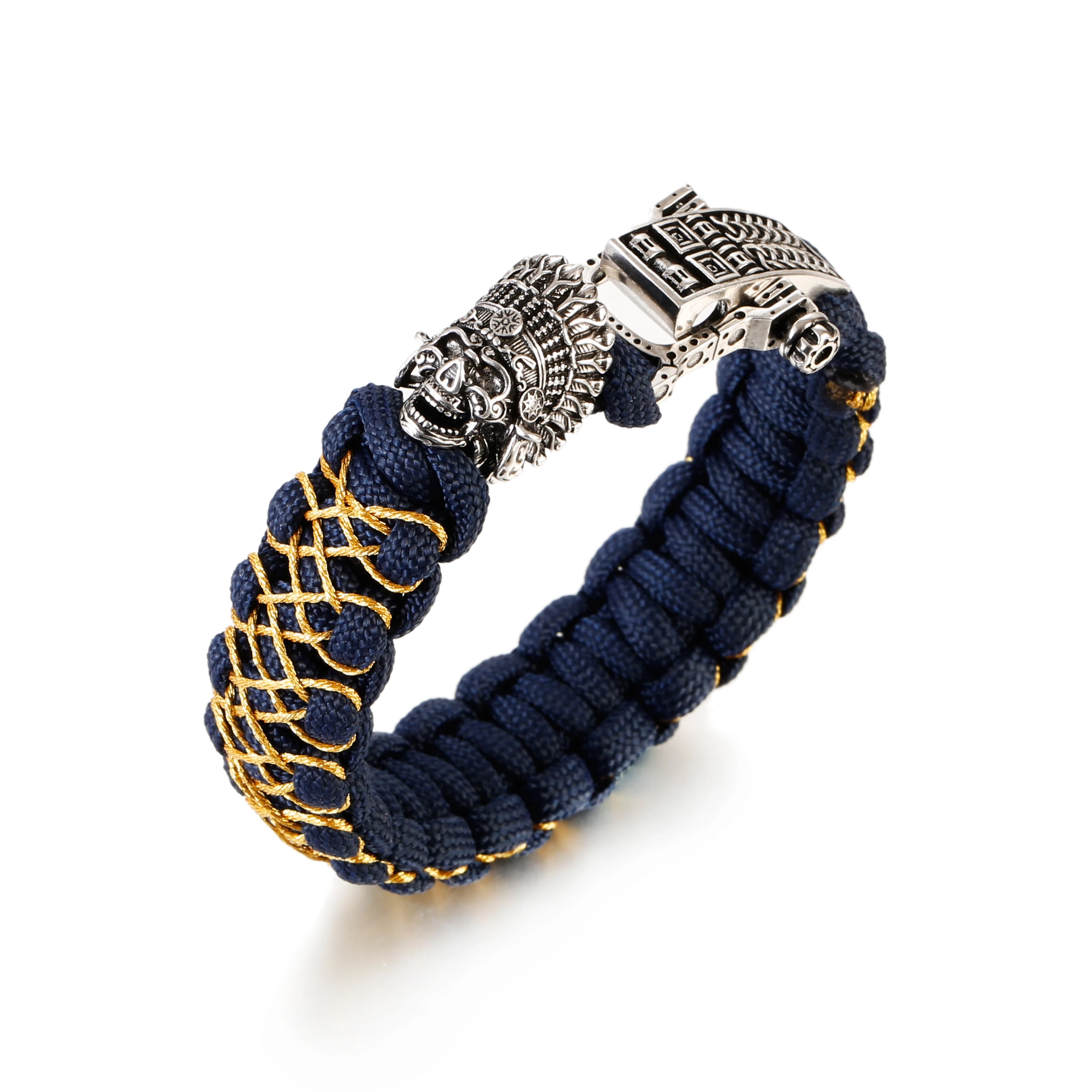 1 Juego de cuentas de Paracord DIY, colgante, hebilla, cordones, cabeza de latón, dijes calavera para pulsera de Paracord, accesorios para pulsera para hombre|Pulseras de hilo| - AliExpress