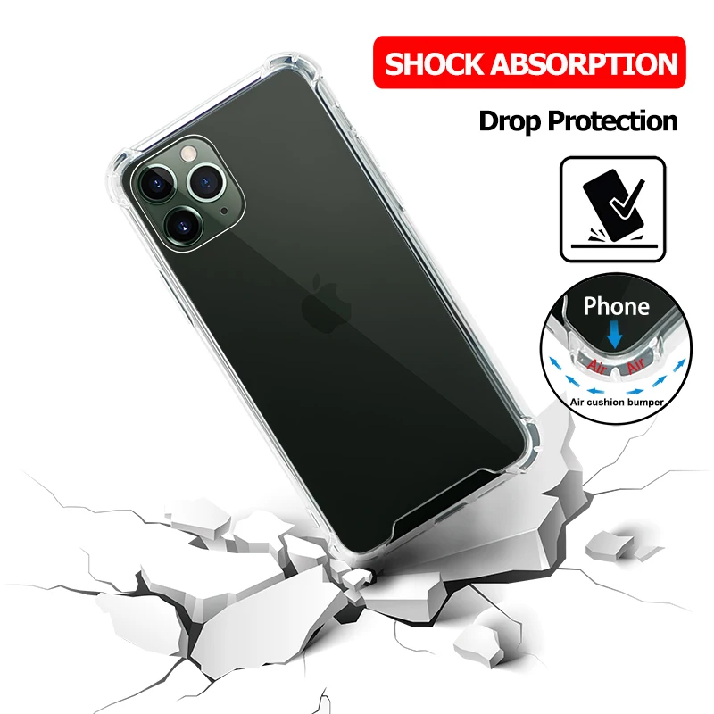 Прозрачный 360 противоударный чехол для телефона на iphone X XR XS MAX 10 11 защитный чехол s On для iphone 6 6S 7 8 Plus чехол