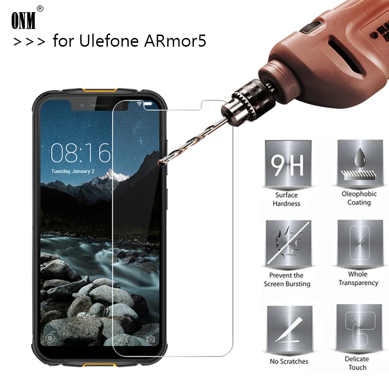 2.5D 0.26mm 9H Premium Tempered Glass For Ulefone Armor 5 Screen Protector protective film Armor5 5.85 | Мобильные телефоны и