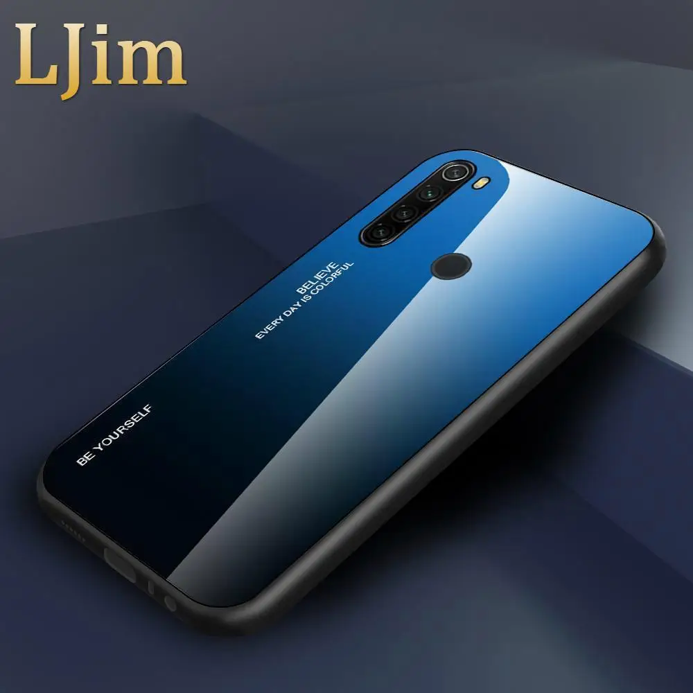 Чехол из закаленного стекла с градиентом для Xiaomi Redmi K20 Note7 Pro Note8 8T 8A 7A чехол Note 7 8