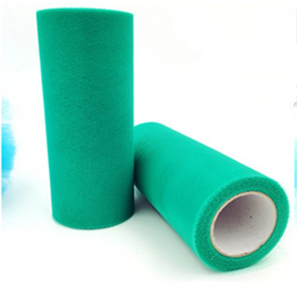 dark green Tulle Roll 25 Yards Organza Wedding Decoration TUTU Baby Shower Tulle Roll 15cm Decoration Party and Events Engagement Decor - Цвет: dark green