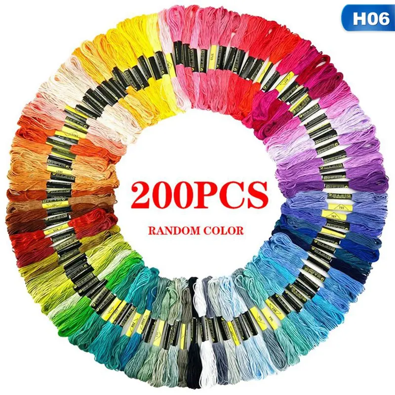 50/100/120/124/150/200/250 шт. хлопковые нитки для вышивания крестиком с якорями шитье моток