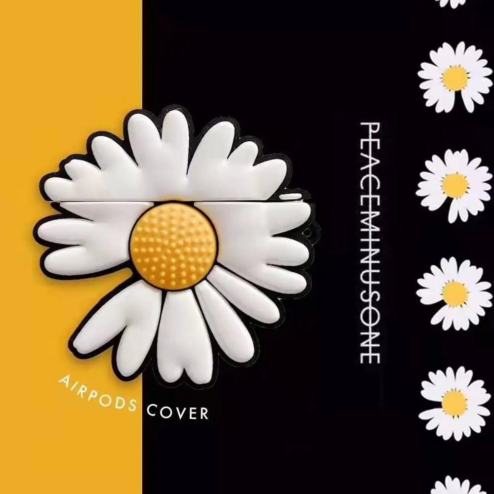 3D Earphone Case for Airpods Pro Silicone Cute Flower Cartoon Headphone/Earpods Cover Apple Air Pods 3 Hamburger | Электроника