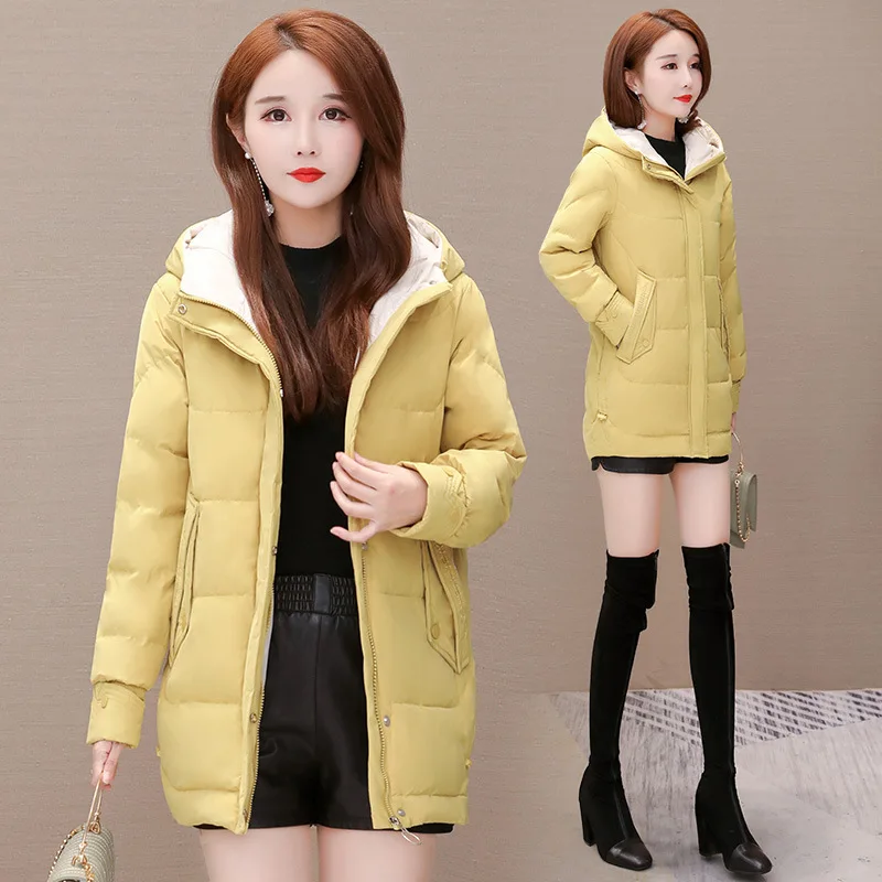

Short Hooded Cotton-padded Clothes Women's 2019 Winter New Style Korean-style Loose-Fit Slimming Fashion Elegant Cotton Coat Fas