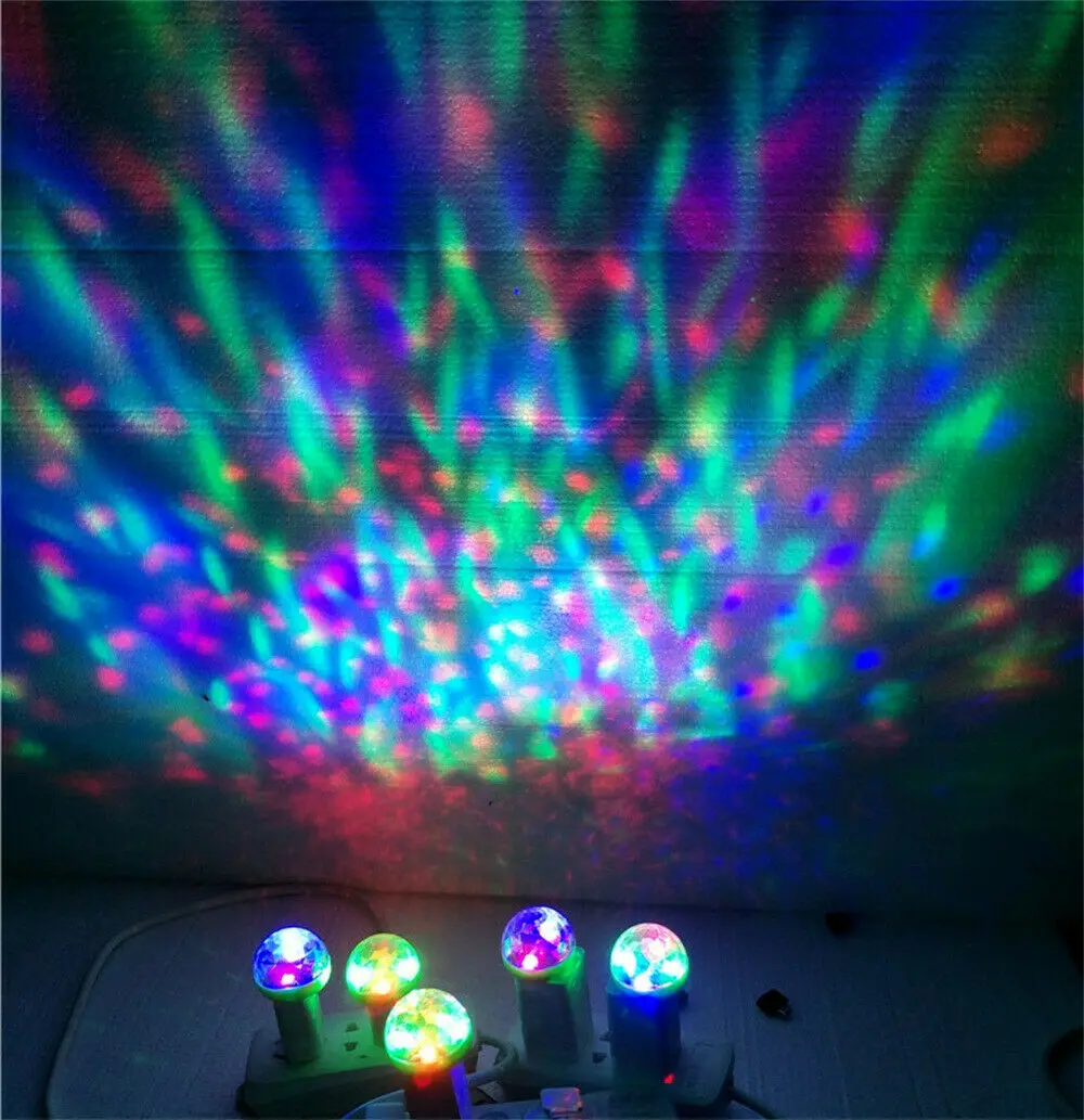 Портативный USB мини светодиодный RGB диско сценический светильник вечерние Клубные DJ KTV рождественские декорации волшебный домашний телефон шар лампа