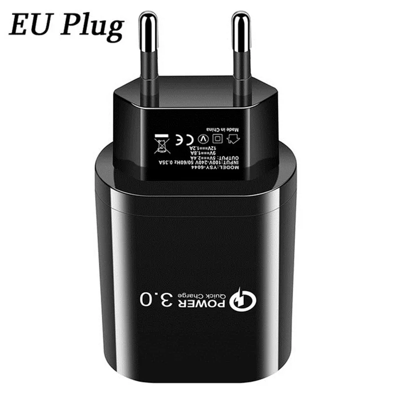 Only Black Charger Магнитный зарядный кабель type C для samsung Galaxy S10 A70 A50 A20 Xiaomi mi 9 A3 Red mi Note 7 8 Pro 9X Honor 9 10 20 vivo V17 Pro NEX 3 5G Phone QC 3,0 USB быстрое зарядное устройство - Тип штекера: Only Black Charger