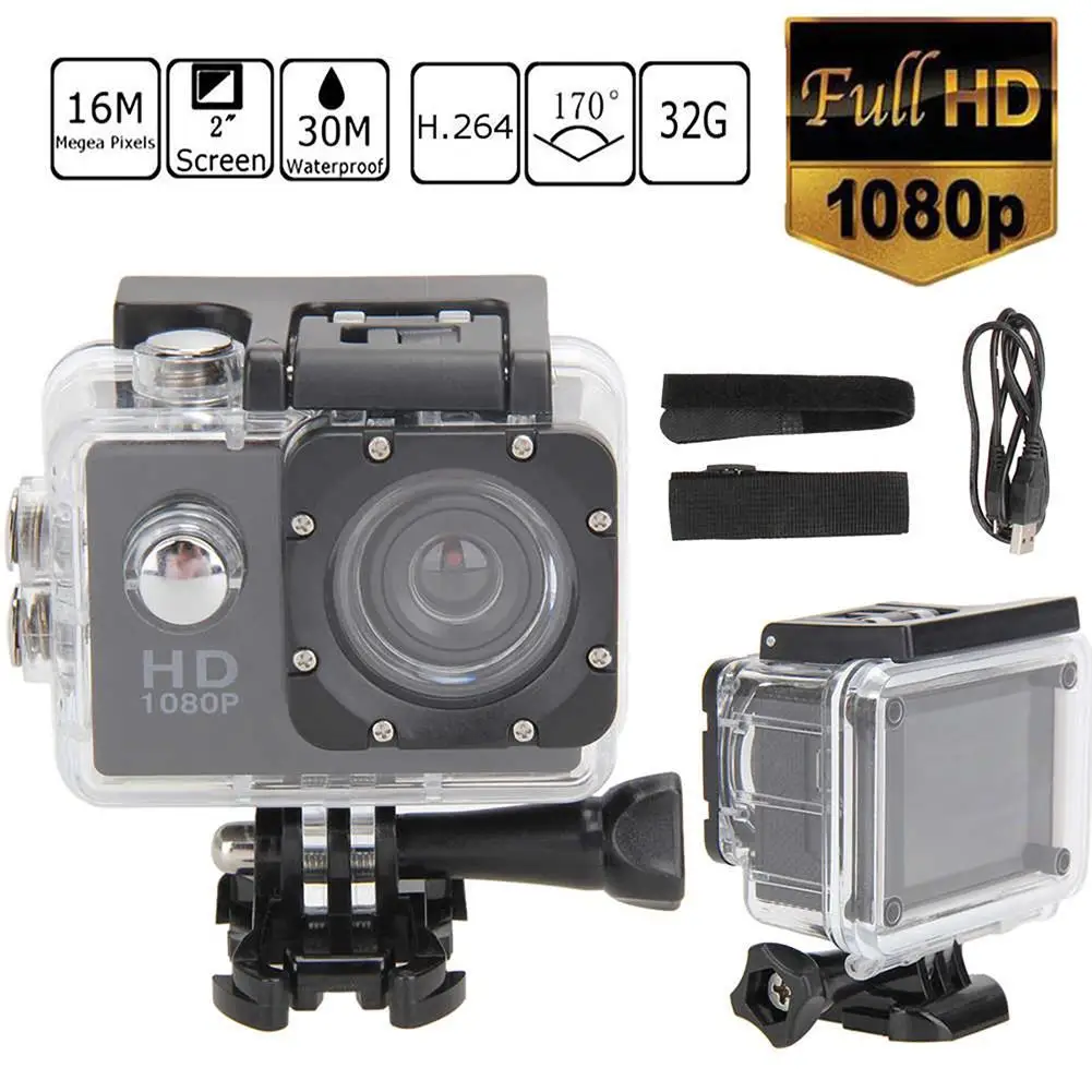 

Sports Full HD 1080P Waterproof DVR 2.0 Inch Camera WiFi Cam DV Action Camcorder Professional Digital WIFI Camera