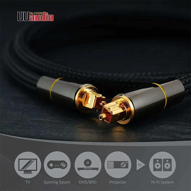 Цифровой оптический аудиокабель U124 hifi/HiFi 5.1DTS аудио декодирование/1 м 1 5 и 2