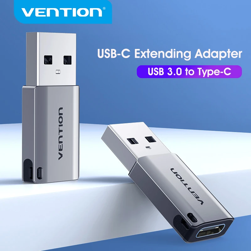 Vention USB To Type-c Converter Adapter USB 3.0 Male to USB 3.1 Type C Female for Laptop Samsung Xiaomi Earphone Type-C Adapter usb female to phone jack adapter