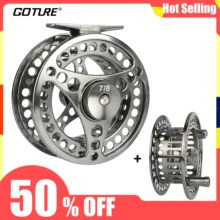 Goture брендовая дисковый Системы точный станок с ЧПУ резка Катушки Рыболовные катушки 3/4 5/6 7/8 9/10WT Алюминий сплав форель Рыболовная катушка