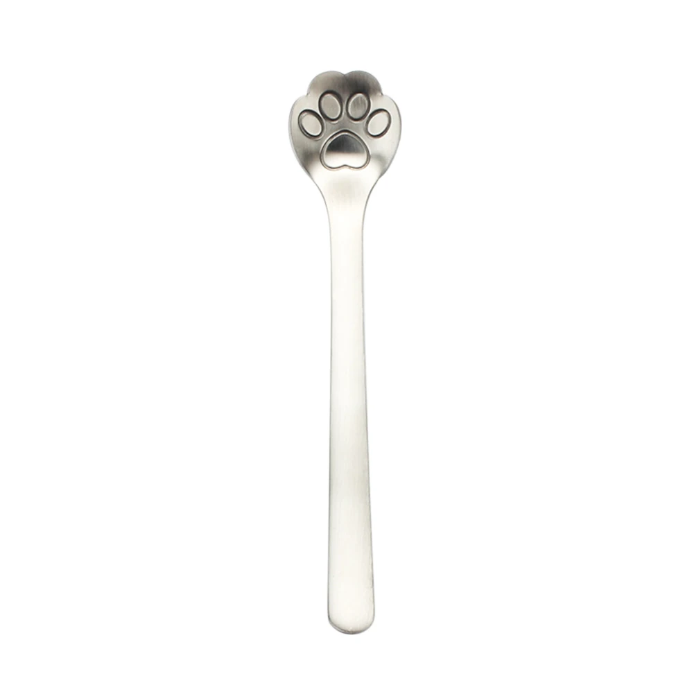 4pcs Stainless Steel Ins Cat-pad Coffee Spoons for Coffee Tea Dessert Mike X-Claw Spoons Tableware Coffeeware Christmas Gifts