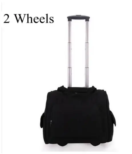 Женская дорожная сумка на колесиках 20 дюймов, сумки на колесиках для ноутбука, деловые дорожные сумки на колесиках, чемодан на колесиках - Цвет: 2 wheels