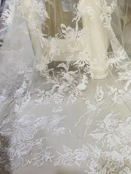 

unique JIANXI.C-586814 embroidered French net Lace Fabric top Quality Nigerian French Mesh Lace Material