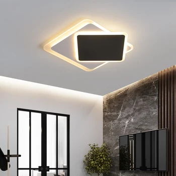 

Minimalist Art Modern Led Ceiling Lights for Living Bed Room Led Plafond Home Lighting Round/square Led Ceiling Lamp LED Bulbs