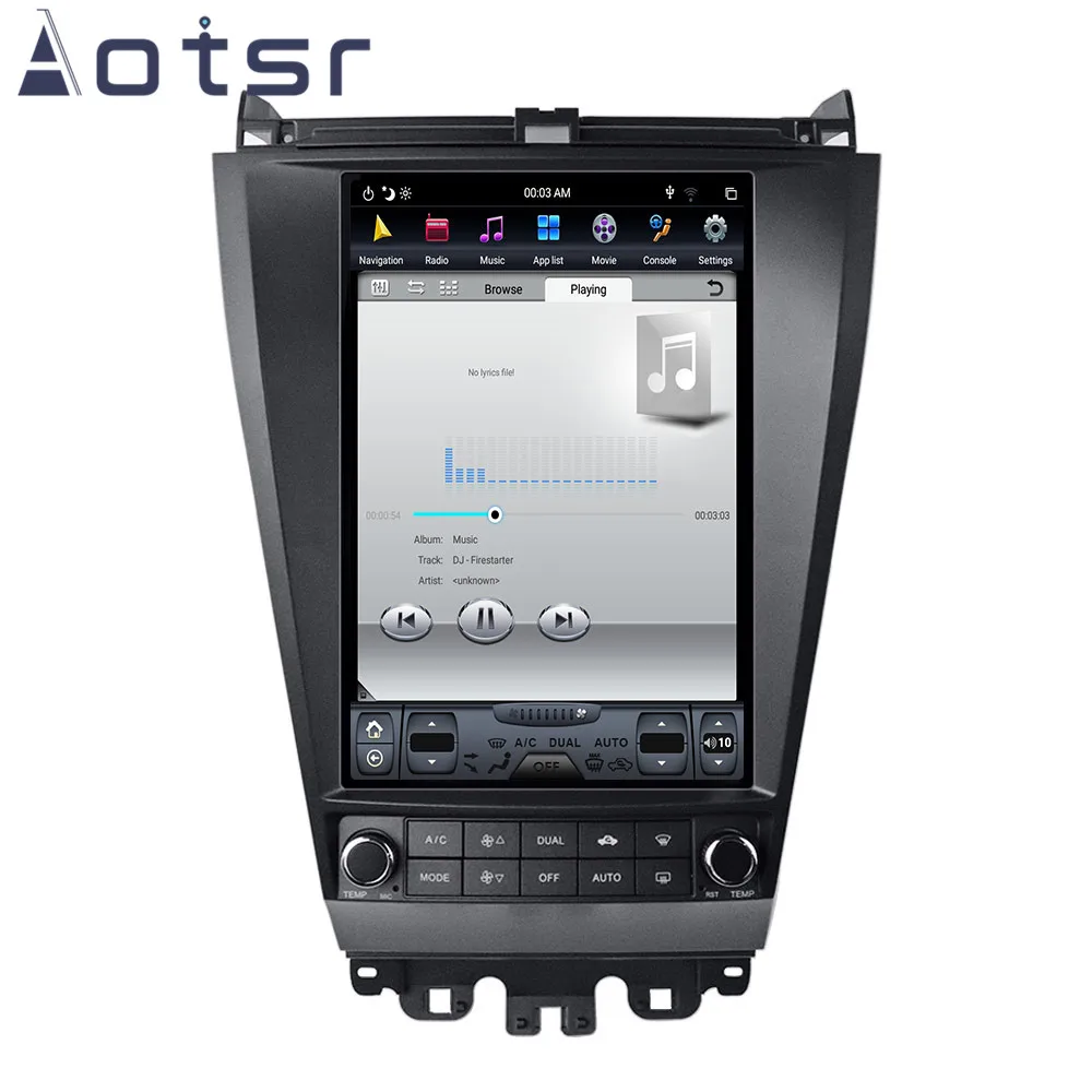 Android 8,1 Tesla стиль автомобиля gps навигация для Honda Accord 7 семь 2003-2007 головное устройство мультимедийный радио магнитофон carplay