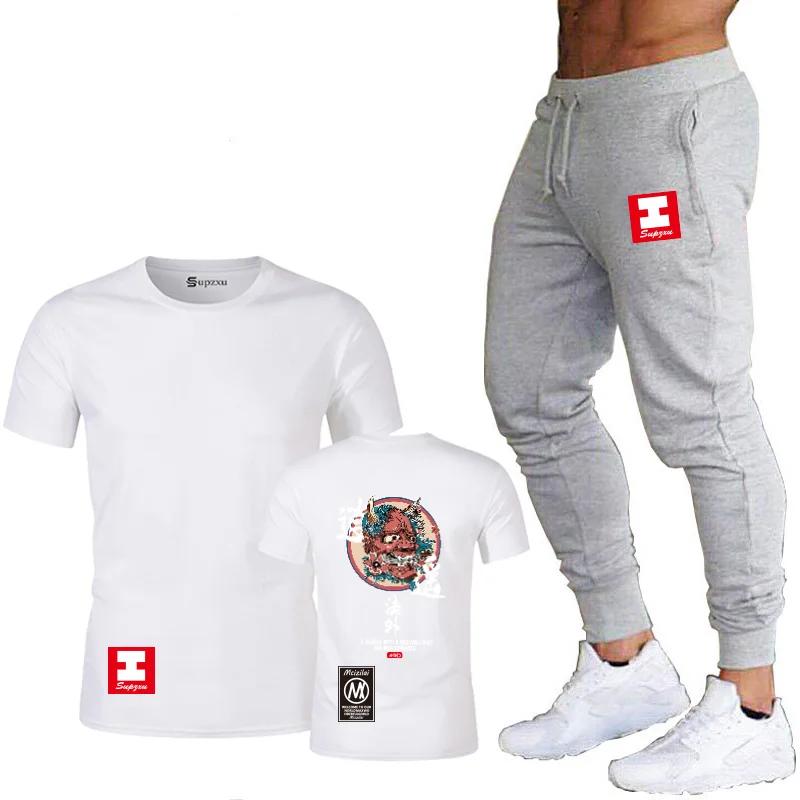 Популярная Новая футболка с аниме homme blood youth free, футболка с принтом, модная брендовая одежда, мужская футболка в стиле хип-хоп, Забавный Топ для мужчин - Цвет: white