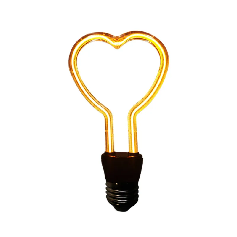 LED Night Lamp 220V AC Star Heart Butterfly Lotus Wedding Atmosphere Romantic Christmas Decorative LED Night Lights - Emitting Color: Heart