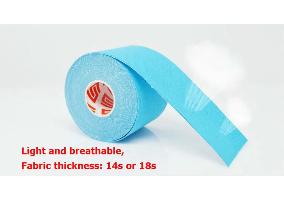 1 Roll Elastic Kinesiology Sports Tape Muscle Pain Care Therapeutic Multicolored muscle stickers cotton tape hypoallergenic F1