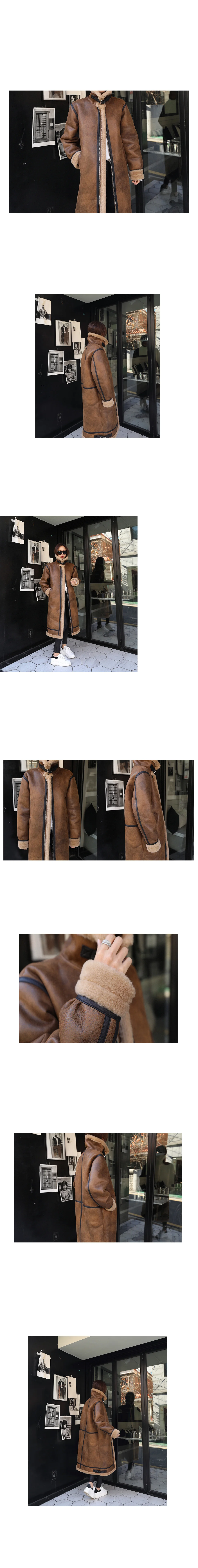 Зимние женские корейские толстые теплые куртки из искусственной замши moto BF Свободные Большие размеры Длинные овечья шерсть пальто w198