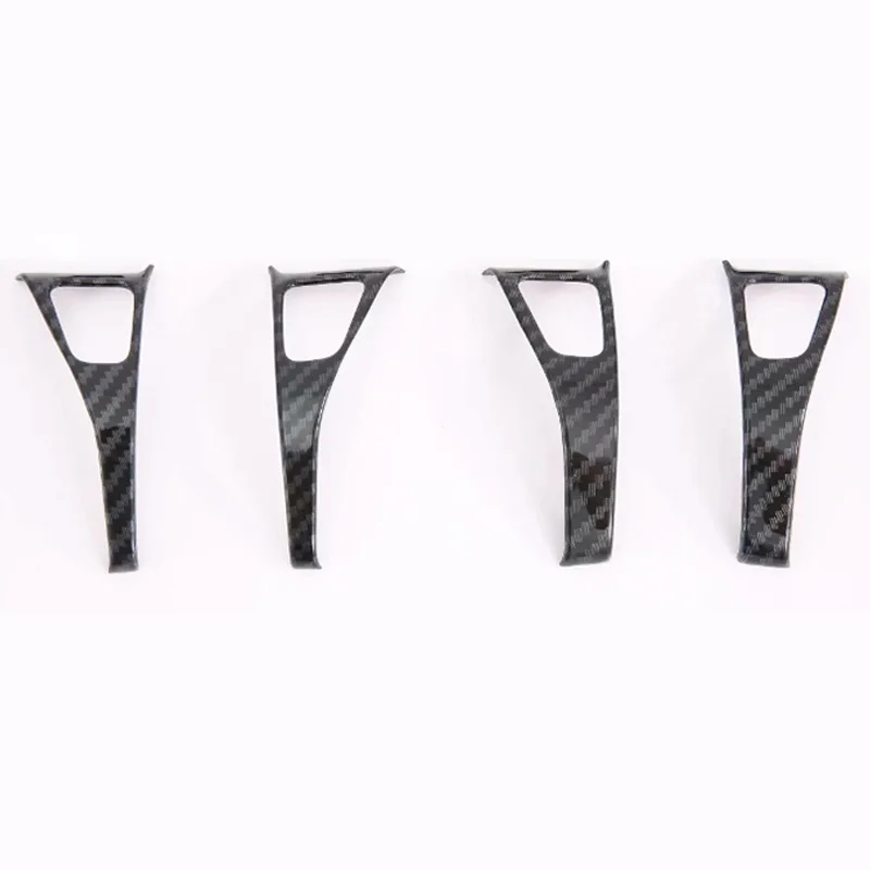 For Tesla Model 3 Carbon Fiber Door Lock Protection Cover 8Pcs 18-19 6