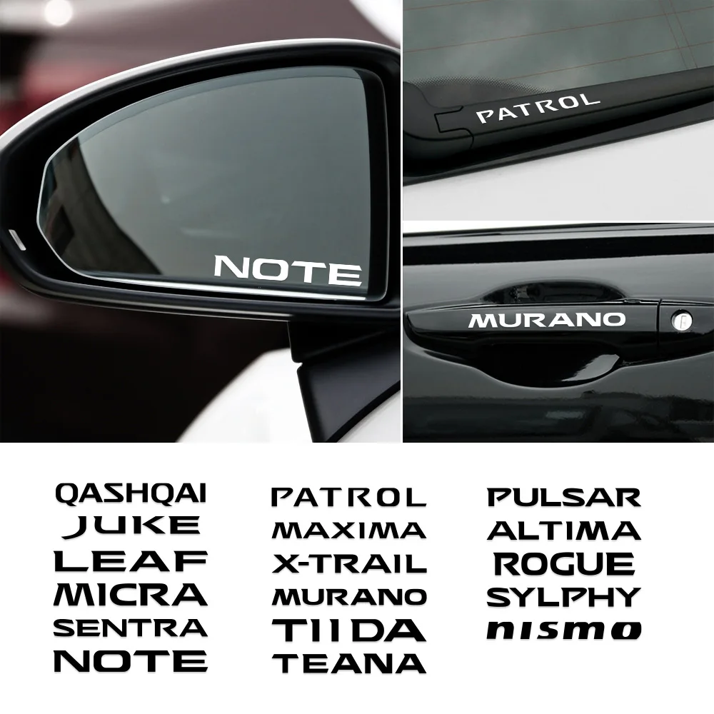 4x наклейки на дверные ручки автомобиля для Nissan Nismo X-trail Qashqai Maxima Murano Pulsar Sentra Tiida Teana
