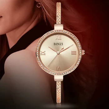 

Luxury fashion Creative Rose Gold Watches Ladies Steel Strap Women's Bracelet Watches Female Clock Relogio Feminino Montre Femm