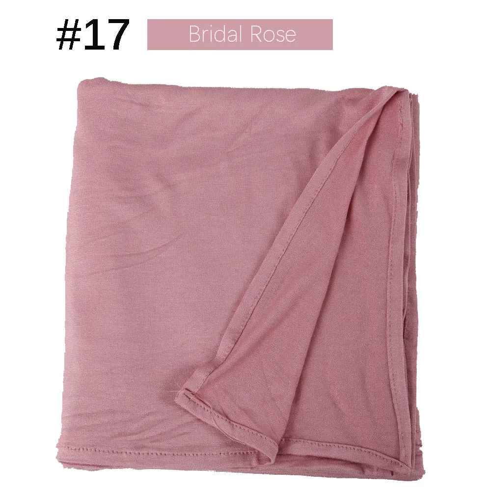 Muslim Women Premium Instant Cotton Jersey Hijab Scarf Jersey Hijabs Scarves With Hoop Pinless HeadScarves 53 colors
