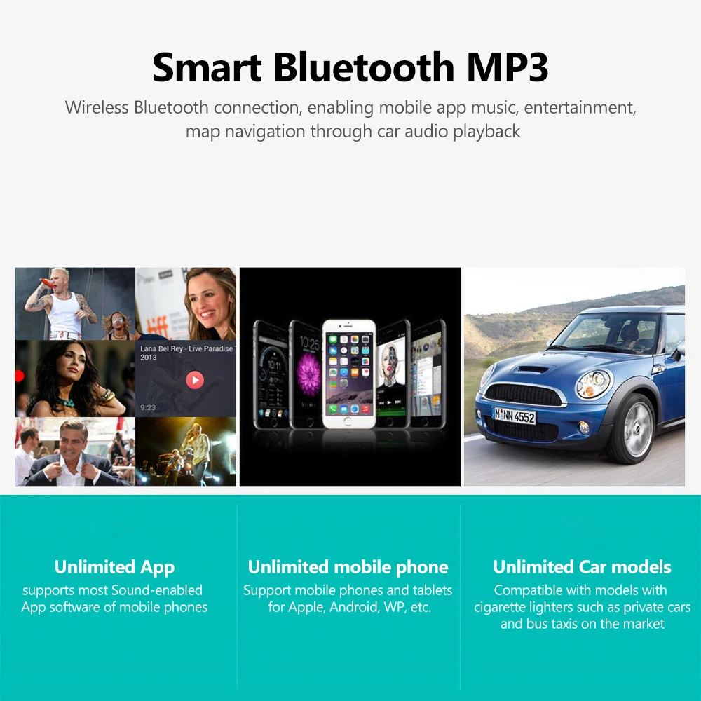 Meeker Hands-Free автомобильный комплект Bluetooth fm-передатчик USB быстрое зарядное устройство 3,0 Bluetooth 5,0 fm-модулятор Mp3 бас стерео музыкальный плеер