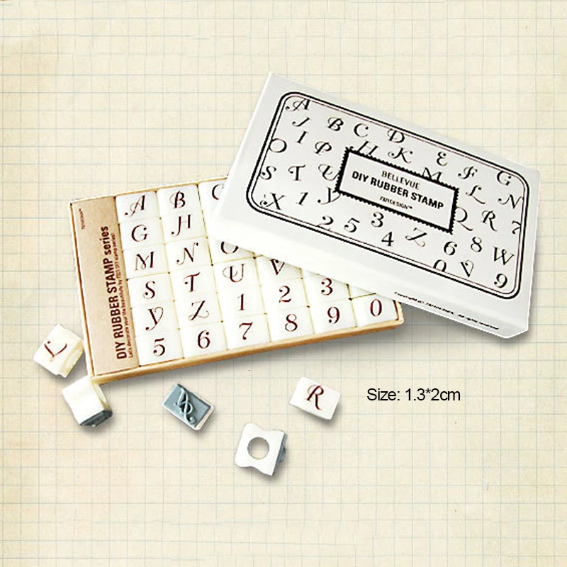 Оригинальность Diy канцелярские буквы номер печать группа Diystamp
