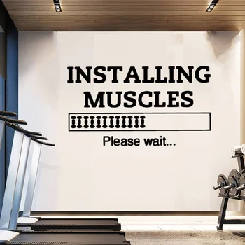 

Wall Vinyl Installing Musgles Decorative Sticker Waterproof Home Decor For Gym Nursery Room Decor Vinyl Art Decals