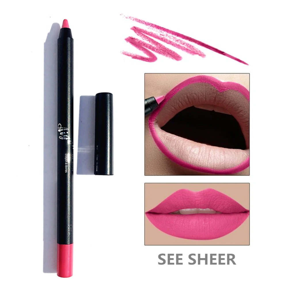 

AIGOMC new Lip Pencil matte waterproof long-lasting lip liner Lipsticks Makeup Tool cosmetics lipstick pencil Nutritious TSLM1