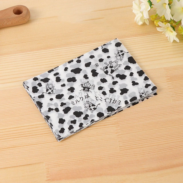 AQ Cute Cow Pattern Nougat Wrapping Paper For Baby Birthday Party Cartoon  Cow Soft Nougat Packaging