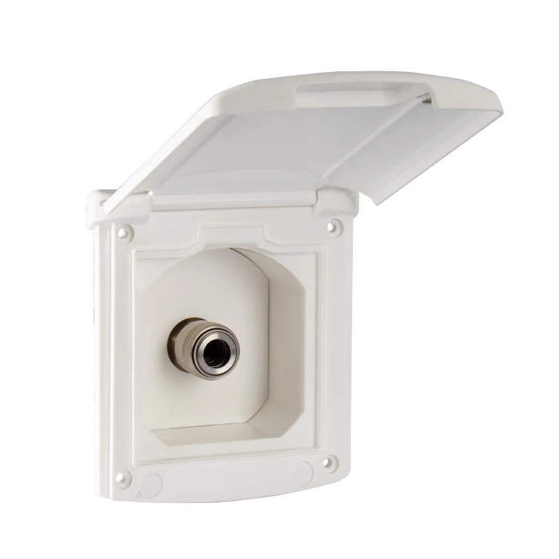 Afsluitbare zoetwaterinlaat voor RV Boot Camper Trailer Compatibiliteit met de meeste campers (wit