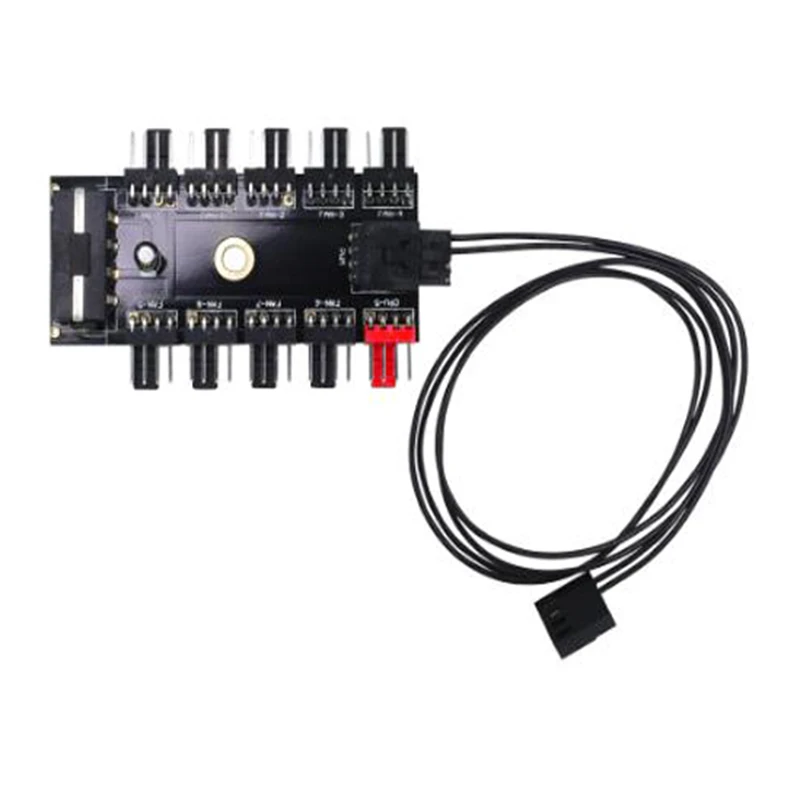 1 до 10 4Pin Molex кулер охлаждающий вентилятор концентратор сплиттер кабель ШИМ 12 В 4Pin Питание адаптер для ПК майнинга